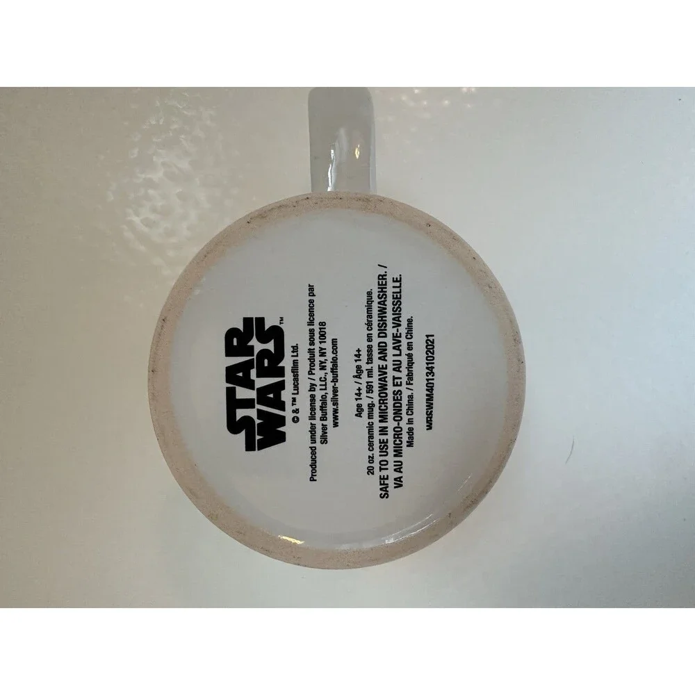 Star Wars Grogu Baby Yoda Coffee Mug “Protect. Attack. Take Naps.” 20 oz Ceramic